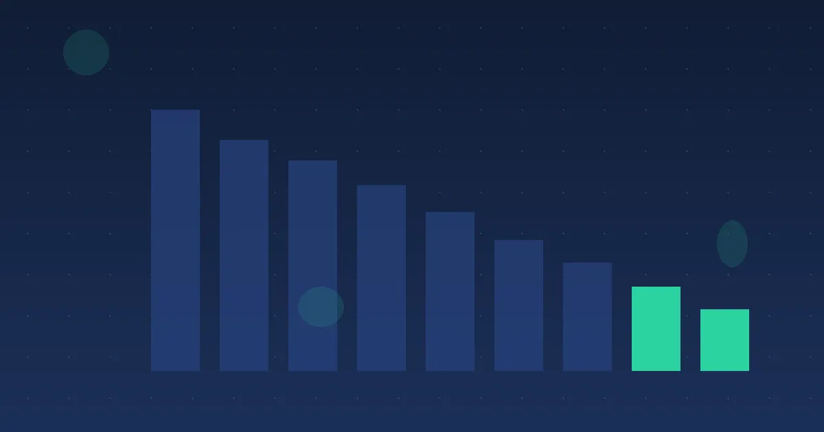 Abstract illustration of bars being compared