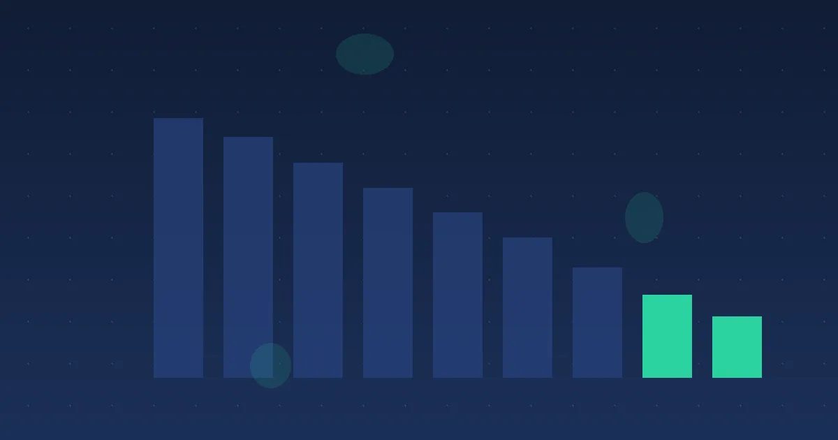 Abstract illustration of several bars combining into one