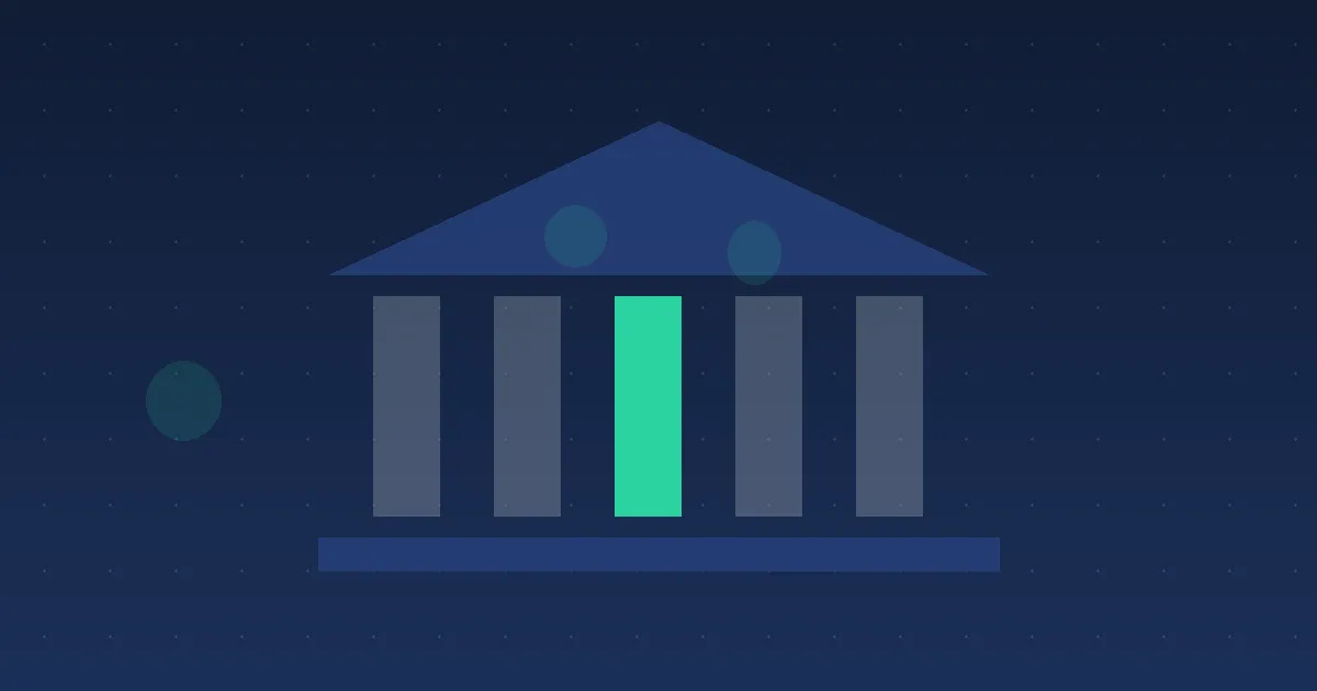 Abstract illustration of a rising curve and percentage bars