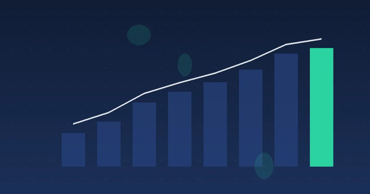 Abstract illustration of savings bars
